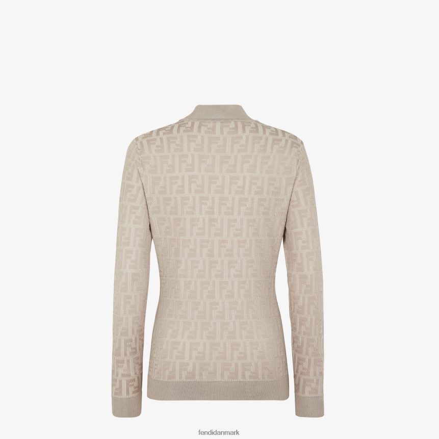 due stof sweater Kvinder Fendi beklædning beige A44V2D1192