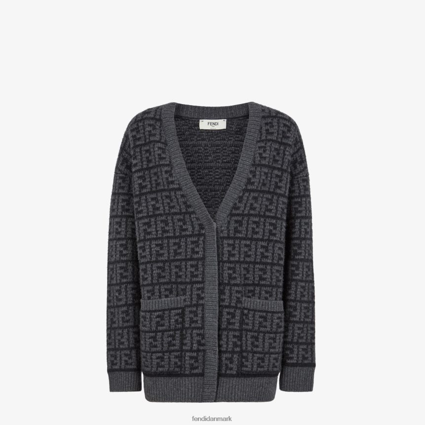 ff hæklet cashmere cardigan Kvinder Fendi beklædning sort A44V2D1216