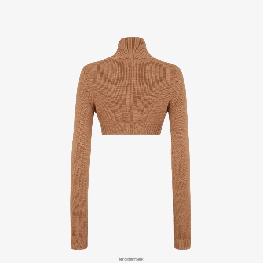 kashmir sweater Kvinder Fendi beklædning Brun A44V2D1106