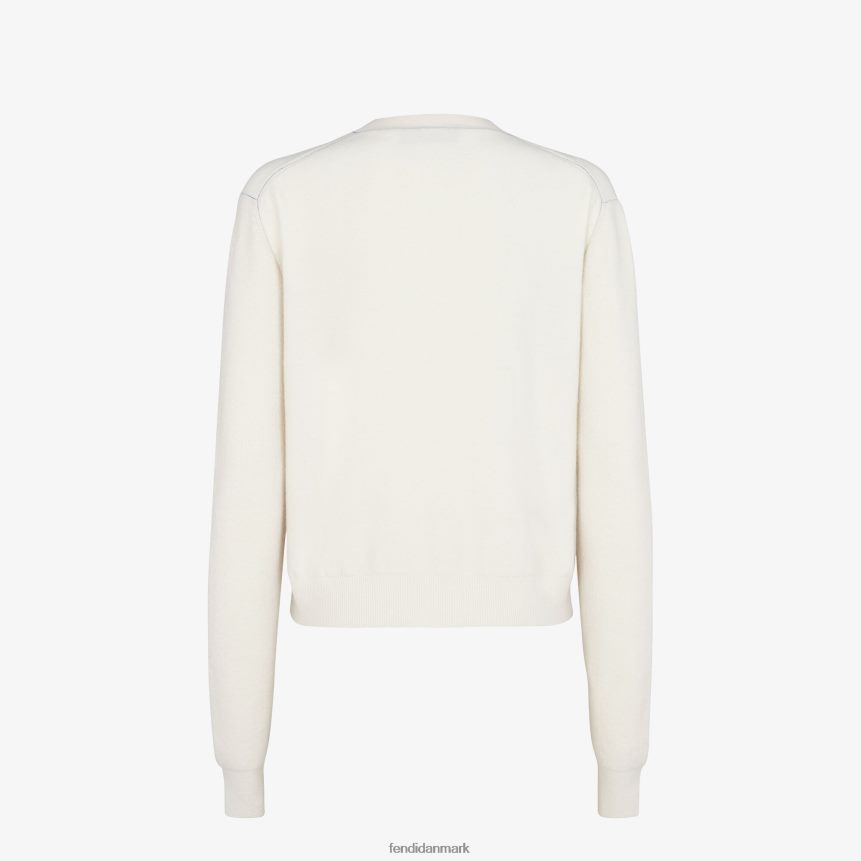 kashmir trøje Kvinder Fendi beklædning hvid A44V2D1029