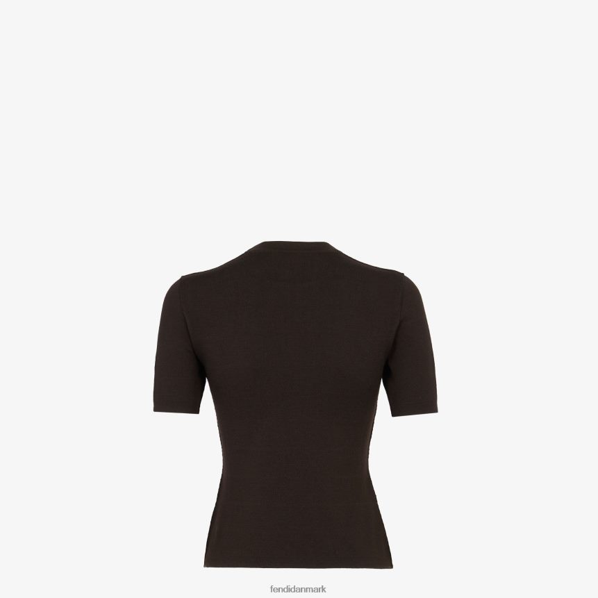 uldtrøje Kvinder Fendi beklædning Brun A44V2D1155