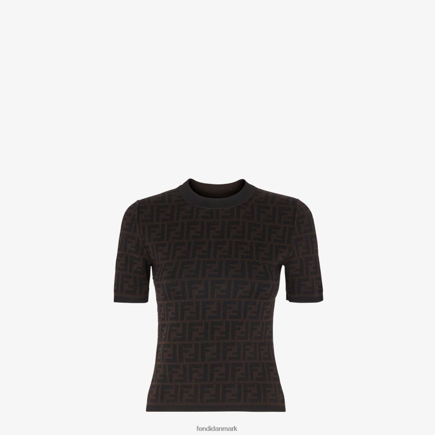 uldtrøje Kvinder Fendi beklædning Brun A44V2D1155