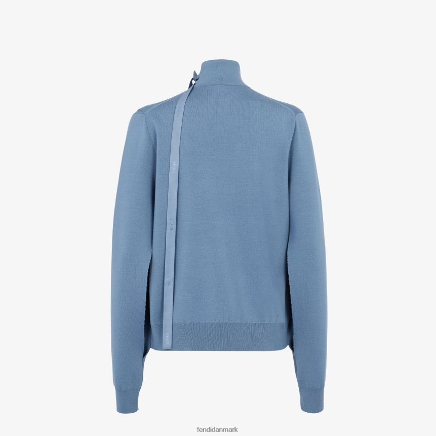 uldtrøje Kvinder Fendi beklædning blå A44V2D1120