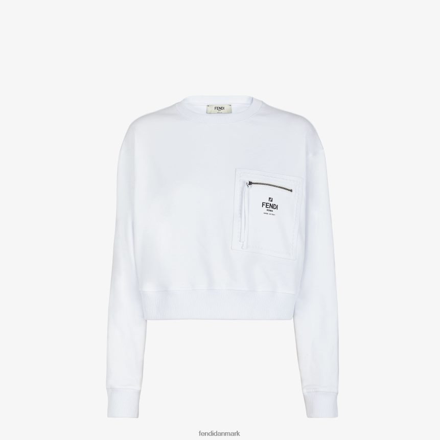 jersey sweatshirt Kvinder Fendi beklædning hvid A44V2D1144