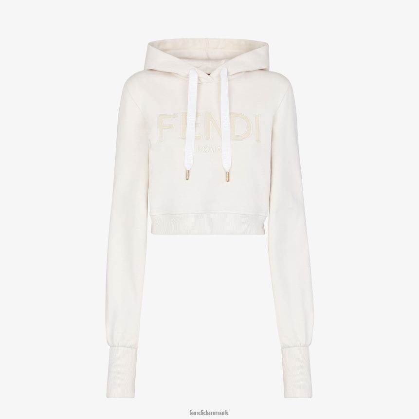 sweatshirt i bomuld Kvinder Fendi beklædning hvid A44V2D1234