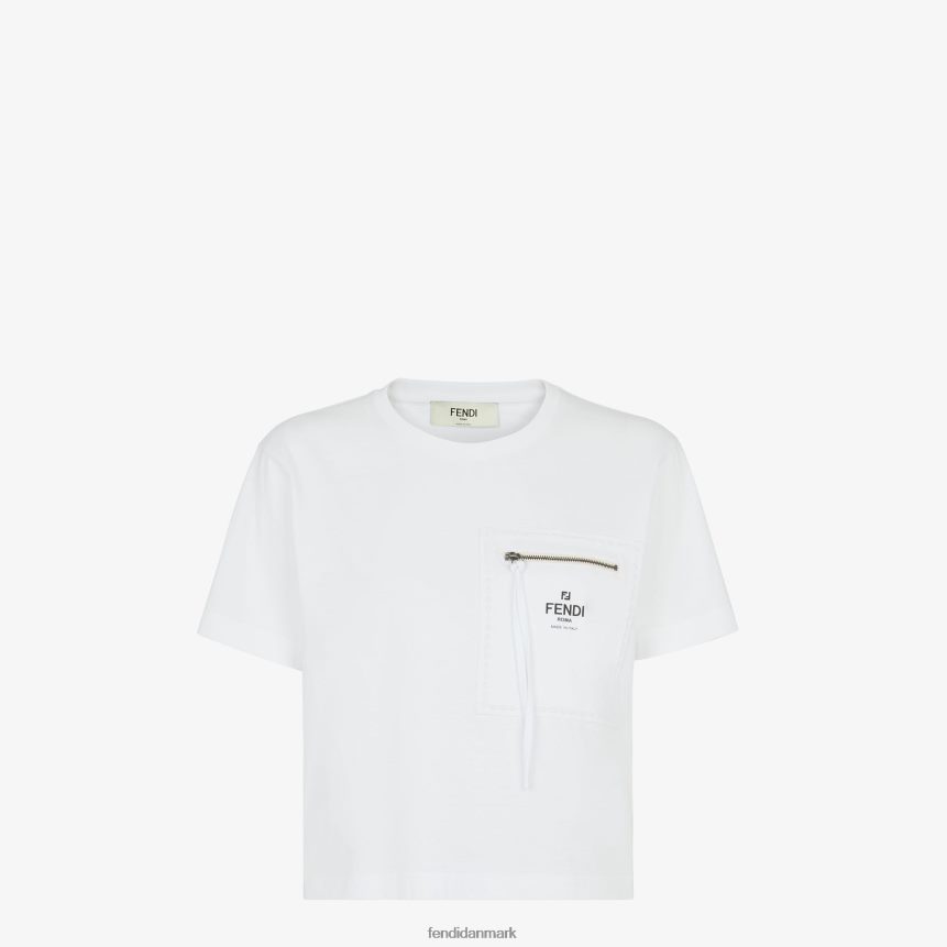 jersey t-shirt Kvinder Fendi beklædning hvid A44V2D1145