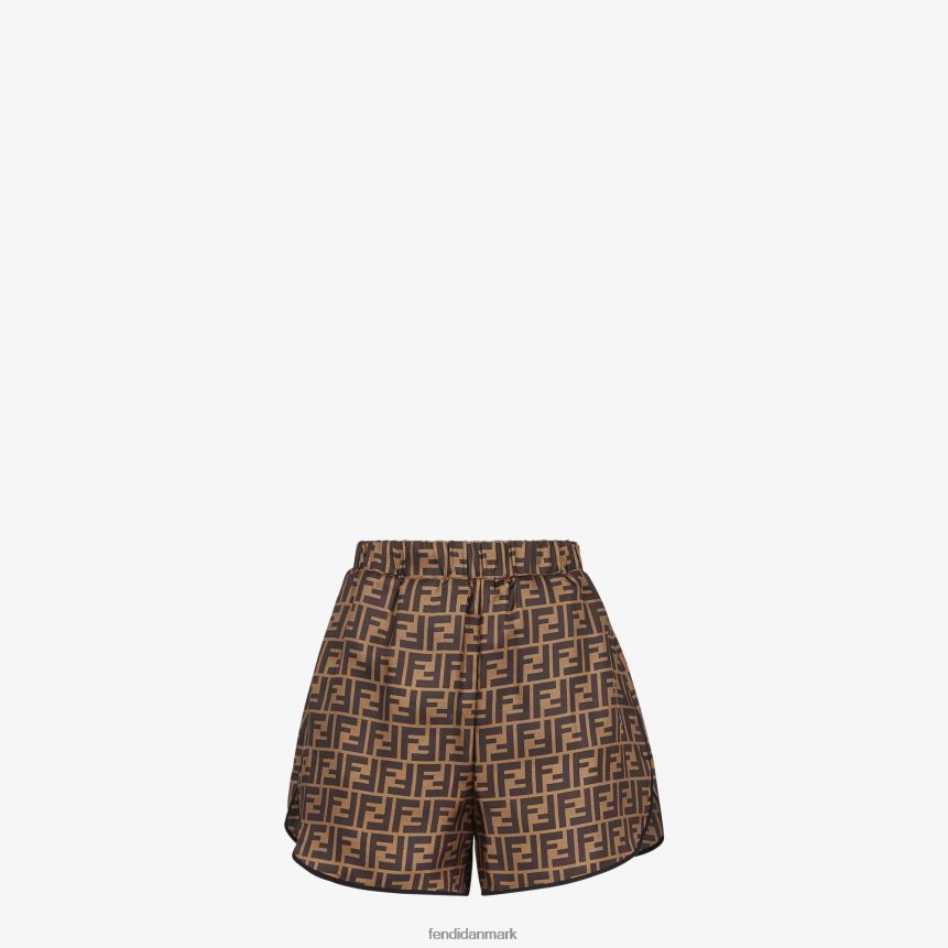 silke pyjamas Kvinder Fendi beklædning Brun A44V2D1063