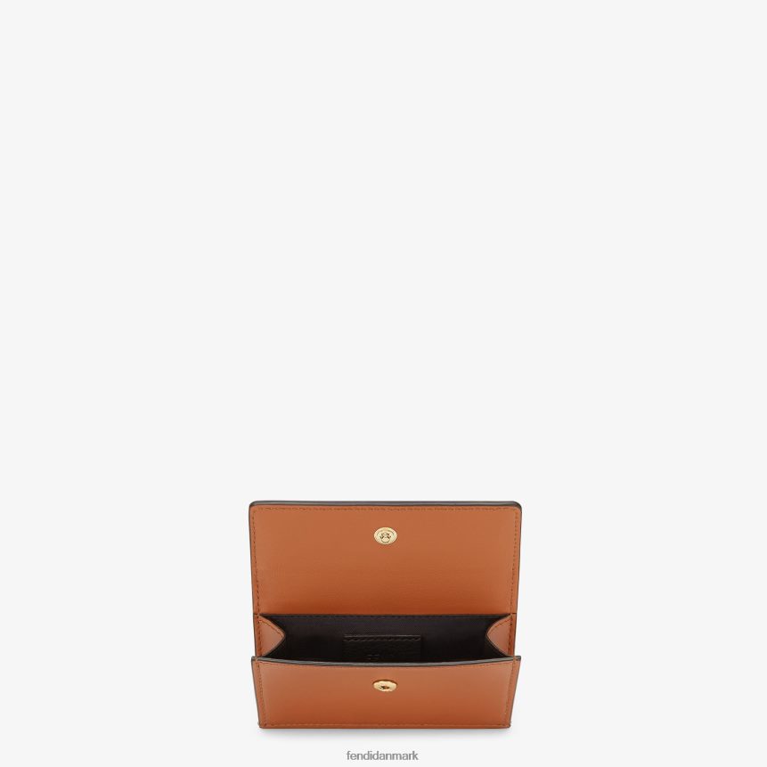roma læder kortholder Kvinder Fendi tilbehør Brun A44V2D1556