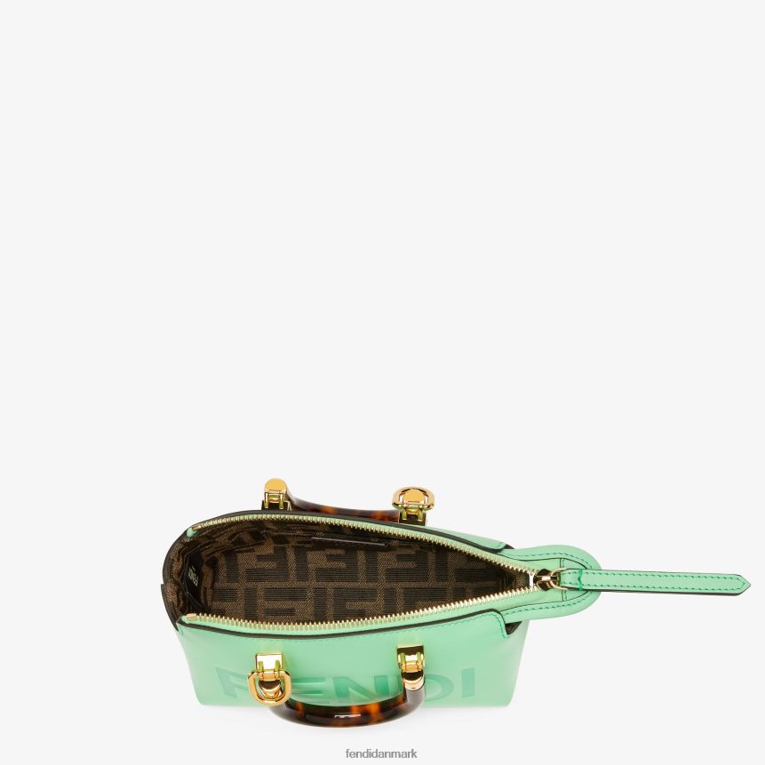 lille boston taske i læder Kvinder Fendi tilbehør grøn A44V2D722