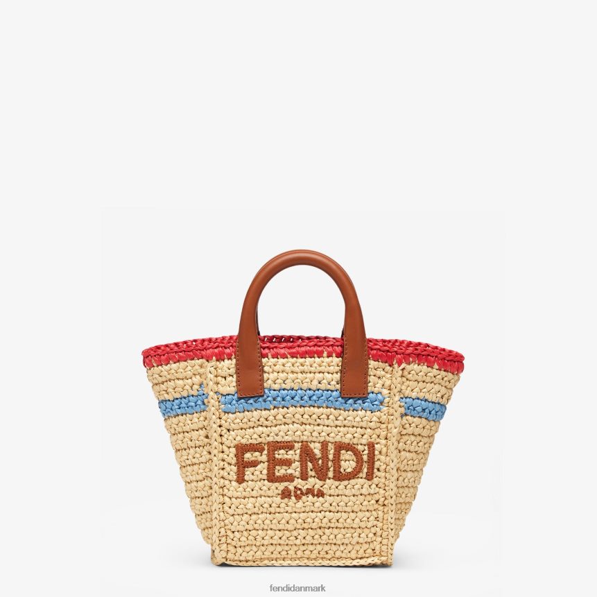 vævet raffia minitaske Kvinder Fendi tilbehør beige A44V2D620