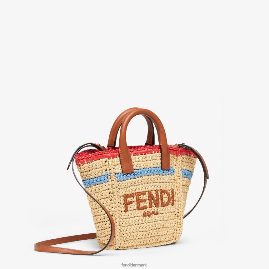 vævet raffia minitaske Kvinder Fendi tilbehør beige A44V2D620