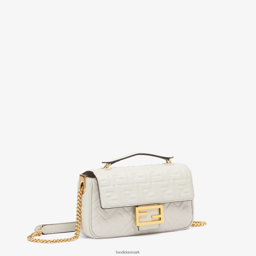 baguette kæde midi læder taske Kvinder Fendi tilbehør grå A44V2D861