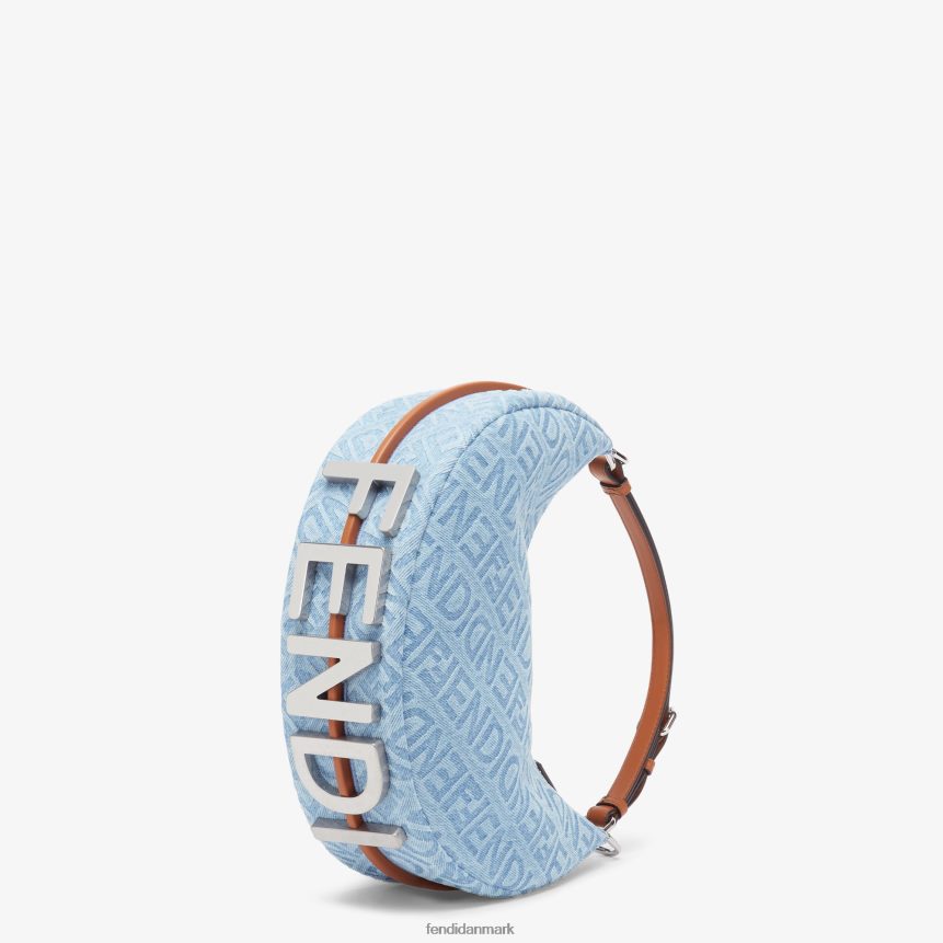 denim taske Kvinder Fendi tilbehør lyseblå A44V2D637