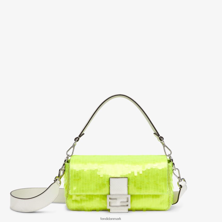 elaphe og neon paillettertaske Kvinder Fendi tilbehør gul A44V2D666