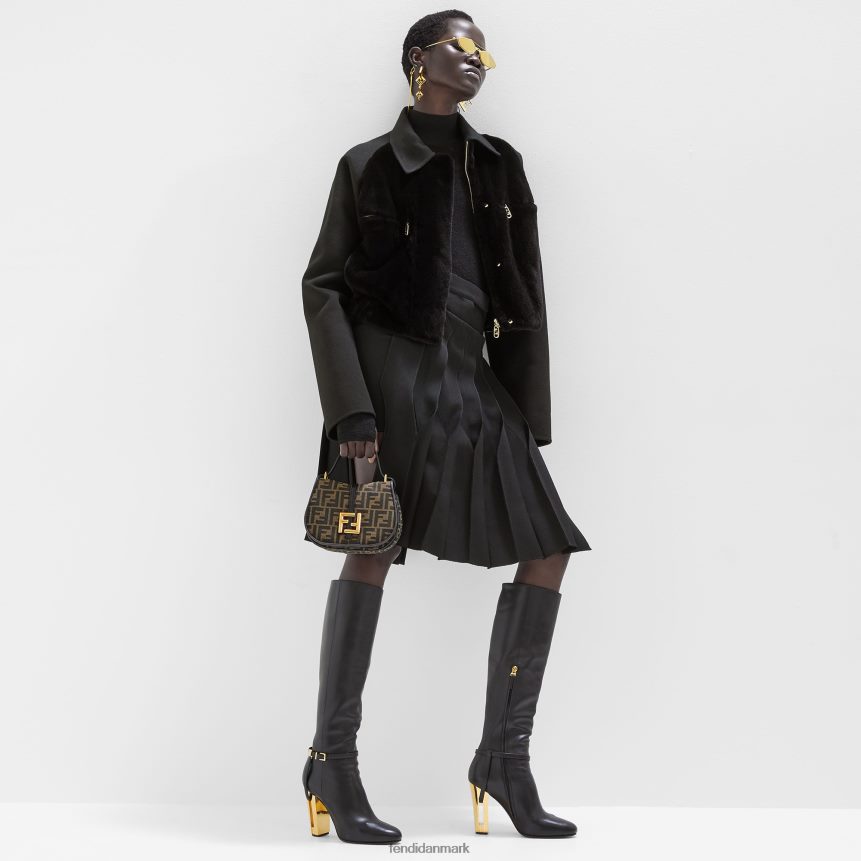 ff jacquard stof taske Kvinder Fendi tilbehør Brun A44V2D519