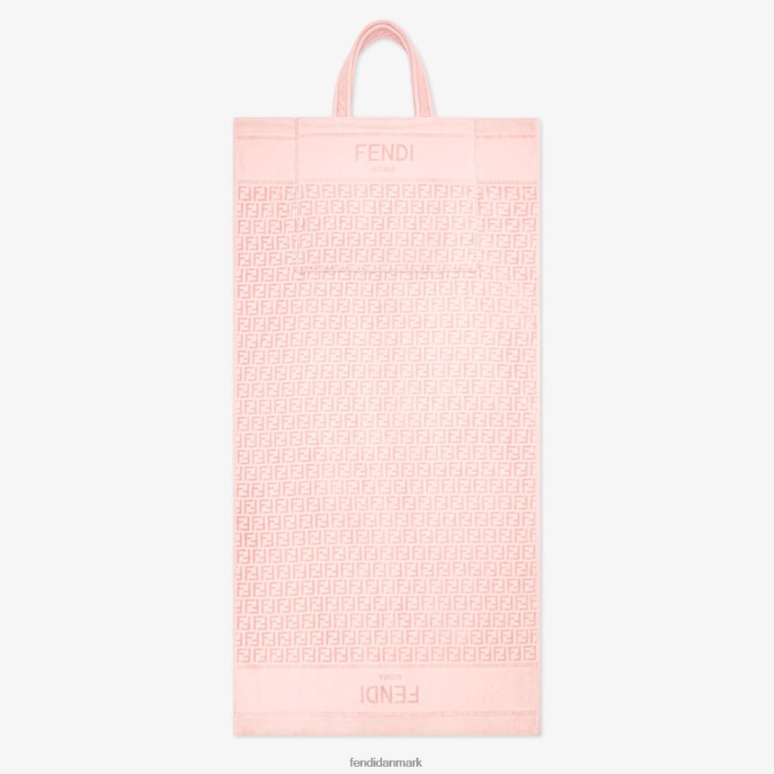 frotté badehåndklæde med logo, der forvandles til en taske Kvinder Fendi tilbehør lyserød A44V2D2914