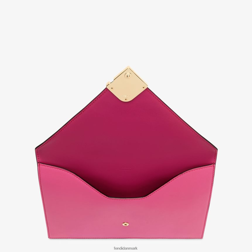 fuchsia og tofarvet lædertaske Kvinder Fendi tilbehør lyserød A44V2D1504