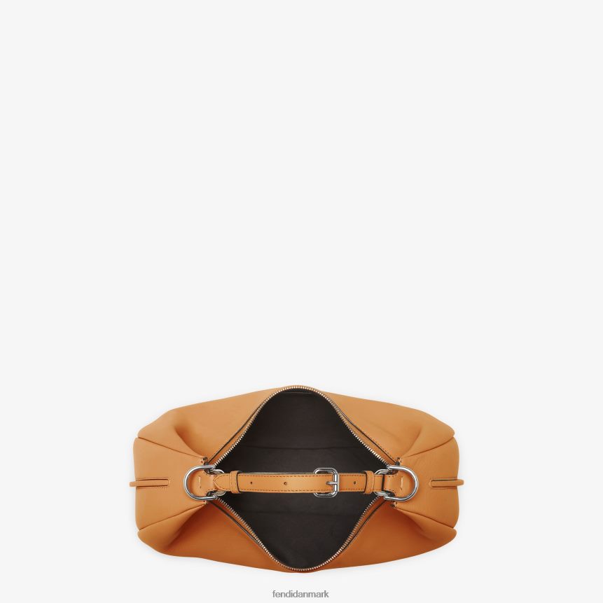 grafisk medium lædertaske Kvinder Fendi tilbehør Brun A44V2D529