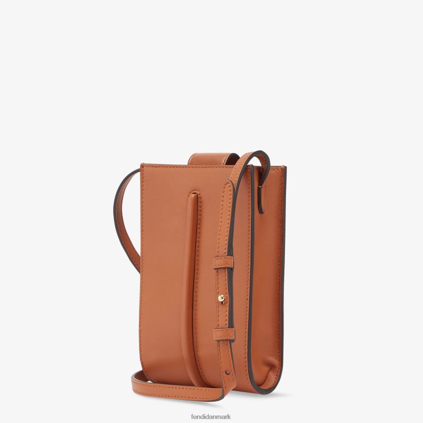 grafy telefon lædertaske Kvinder Fendi tilbehør Brun A44V2D1433
