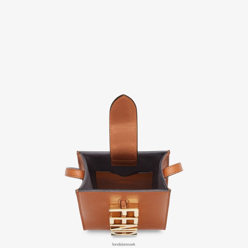 grafy telefon lædertaske Kvinder Fendi tilbehør Brun A44V2D1433