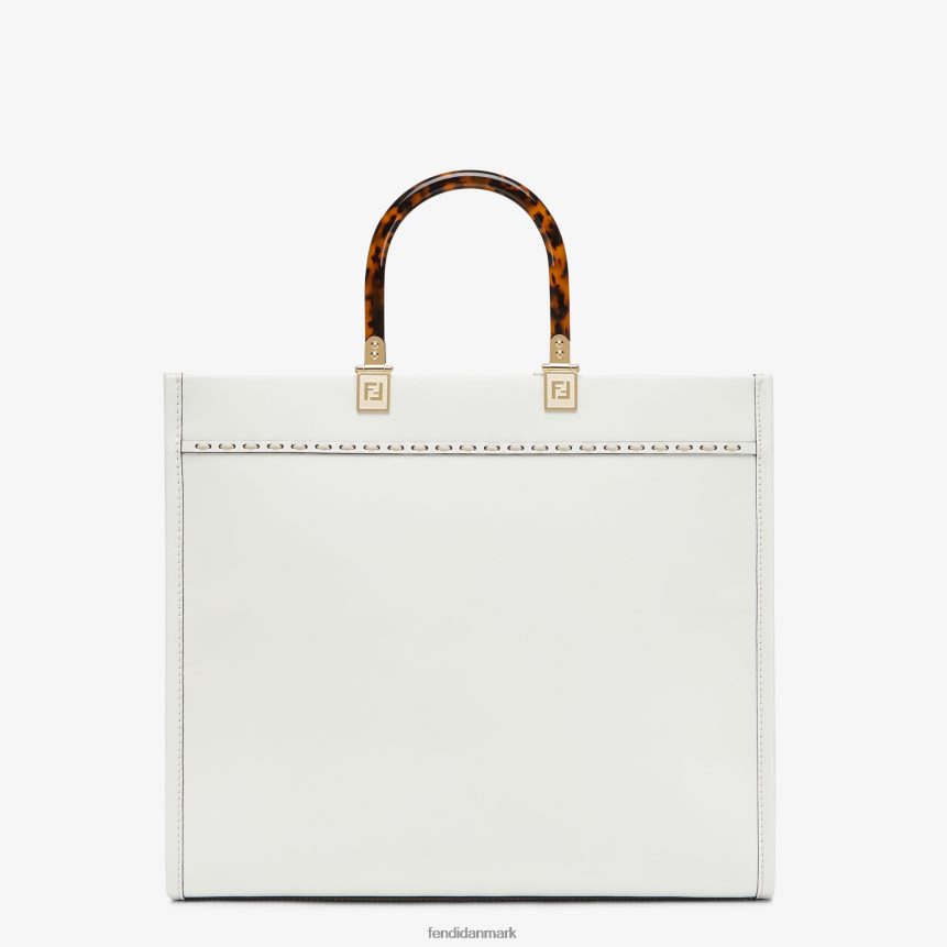 læder og elaphe shopper Kvinder Fendi tilbehør hvid A44V2D822