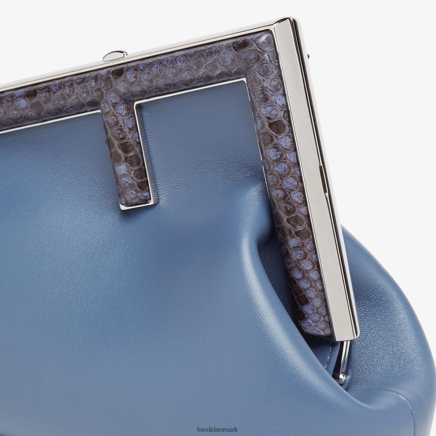 læder og python læder taske Kvinder Fendi tilbehør blå A44V2D769