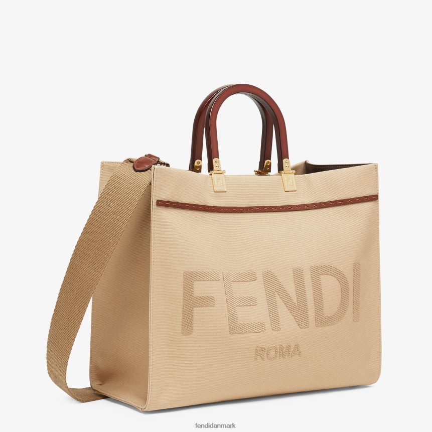 lærredstaske Kvinder Fendi tilbehør beige A44V2D880