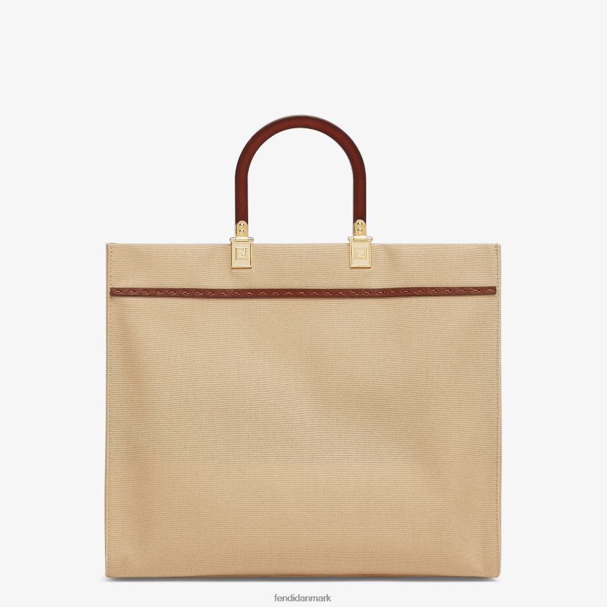 lærredstaske Kvinder Fendi tilbehør beige A44V2D880