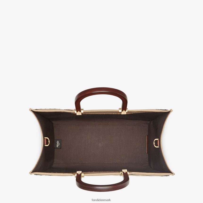 lærredstaske Kvinder Fendi tilbehør beige A44V2D880