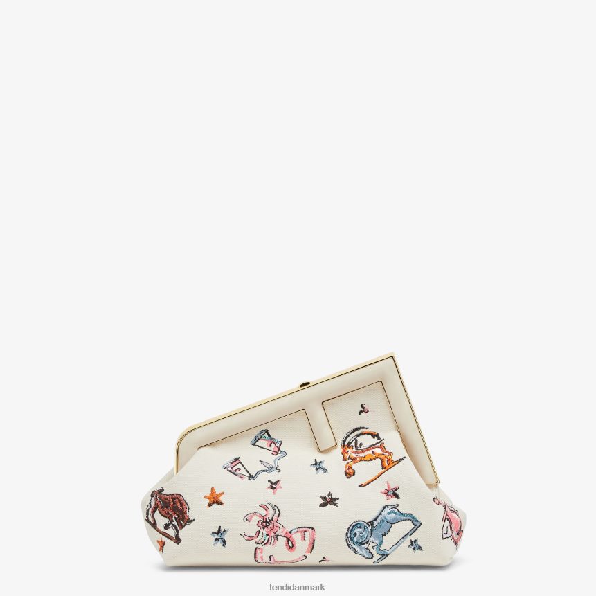 lærredstaske med astrologibroderi Kvinder Fendi tilbehør flerfarvet A44V2D633