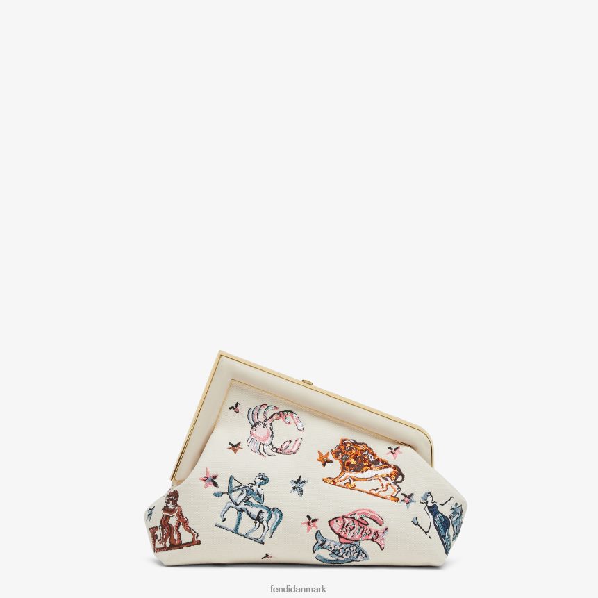 lærredstaske med astrologibroderi Kvinder Fendi tilbehør flerfarvet A44V2D633