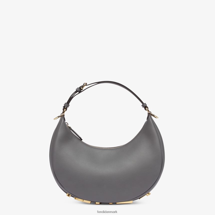 lille grafisk lædertaske Kvinder Fendi tilbehør grå A44V2D832