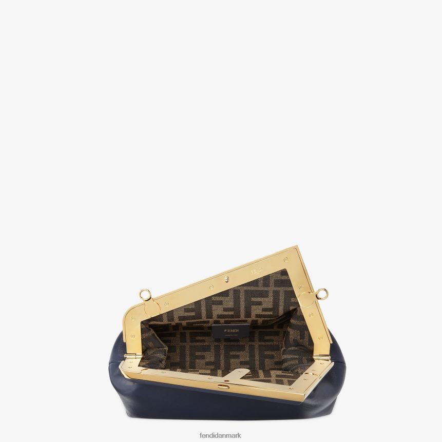 lille lædertaske Kvinder Fendi tilbehør blå A44V2D770