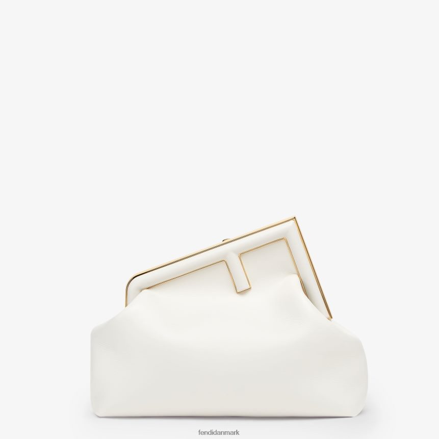 medium lædertaske Kvinder Fendi tilbehør hvid A44V2D872