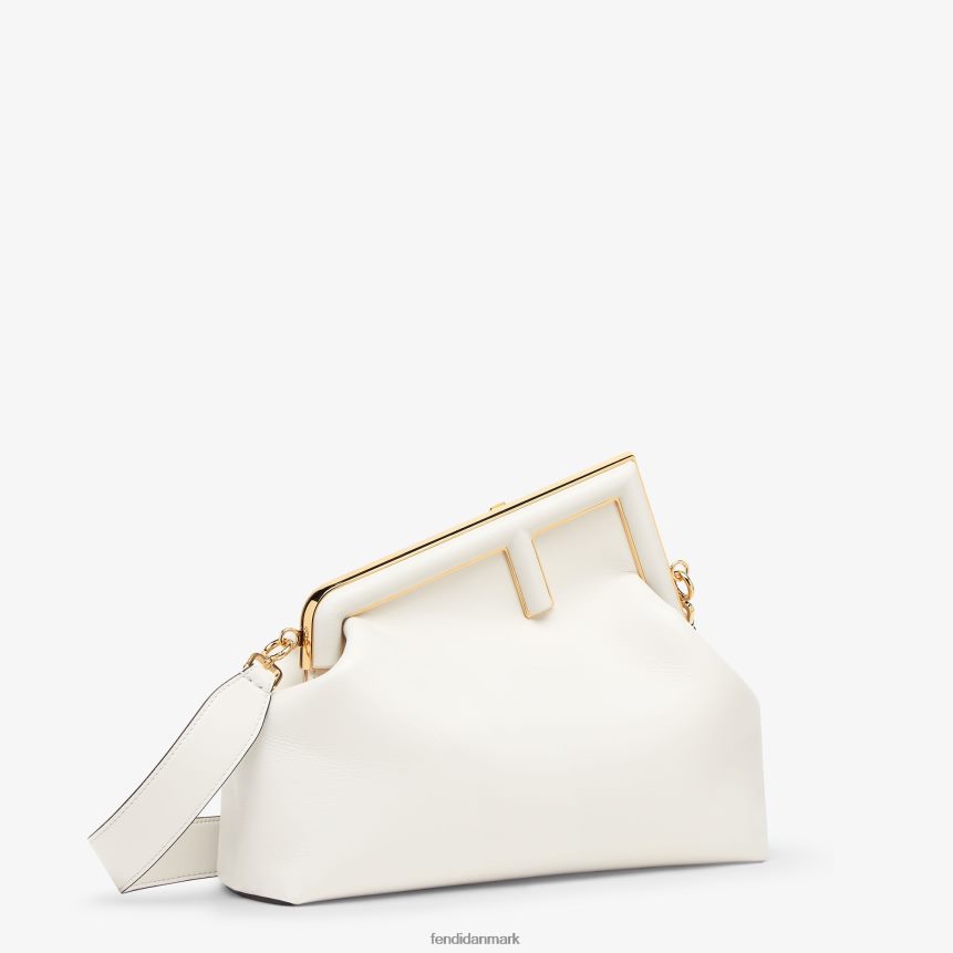 medium lædertaske Kvinder Fendi tilbehør hvid A44V2D872