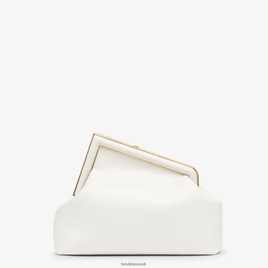 medium lædertaske Kvinder Fendi tilbehør hvid A44V2D872