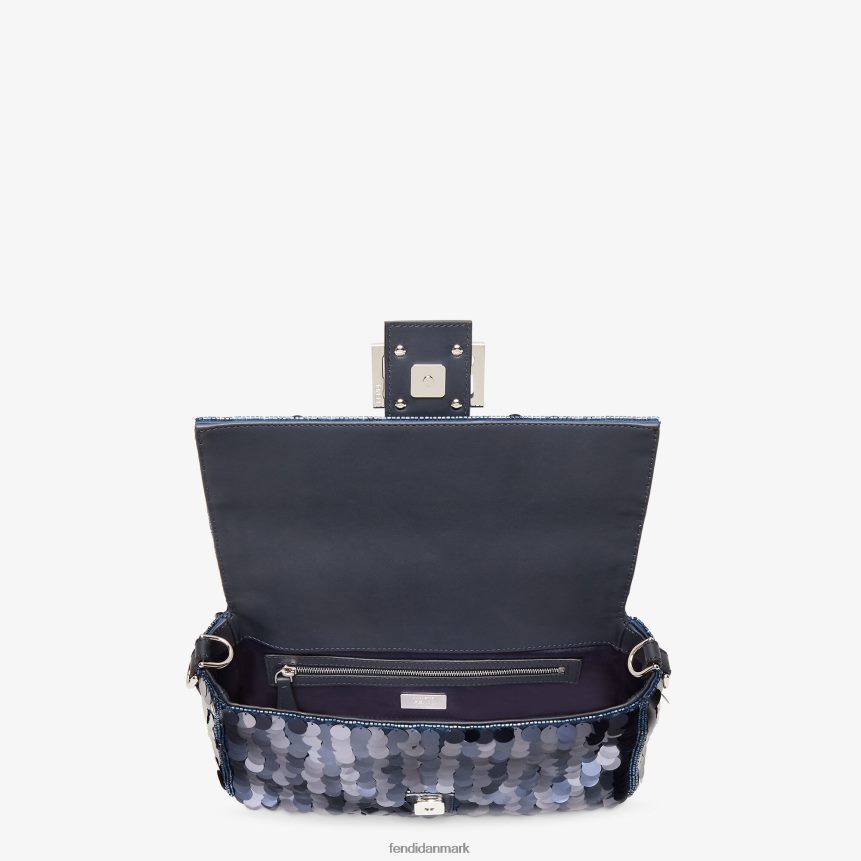 mid-paillettertaske Kvinder Fendi tilbehør blå A44V2D628
