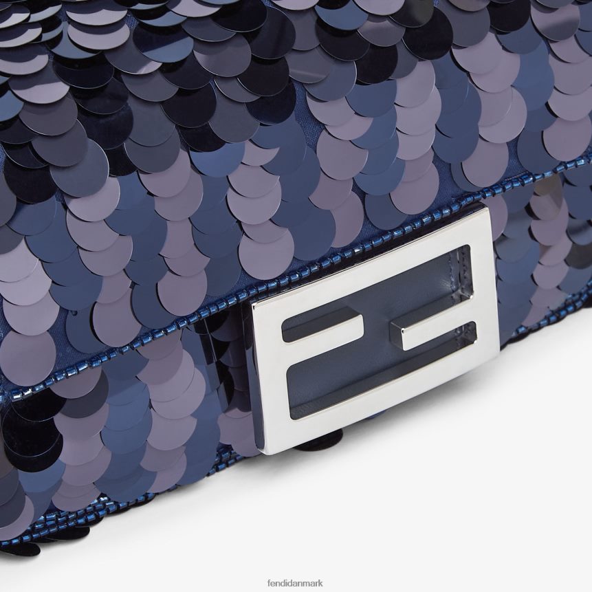 mid-paillettertaske Kvinder Fendi tilbehør blå A44V2D629