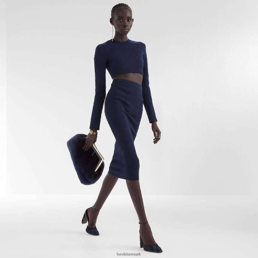 minkpose Kvinder Fendi tilbehør blå A44V2D835