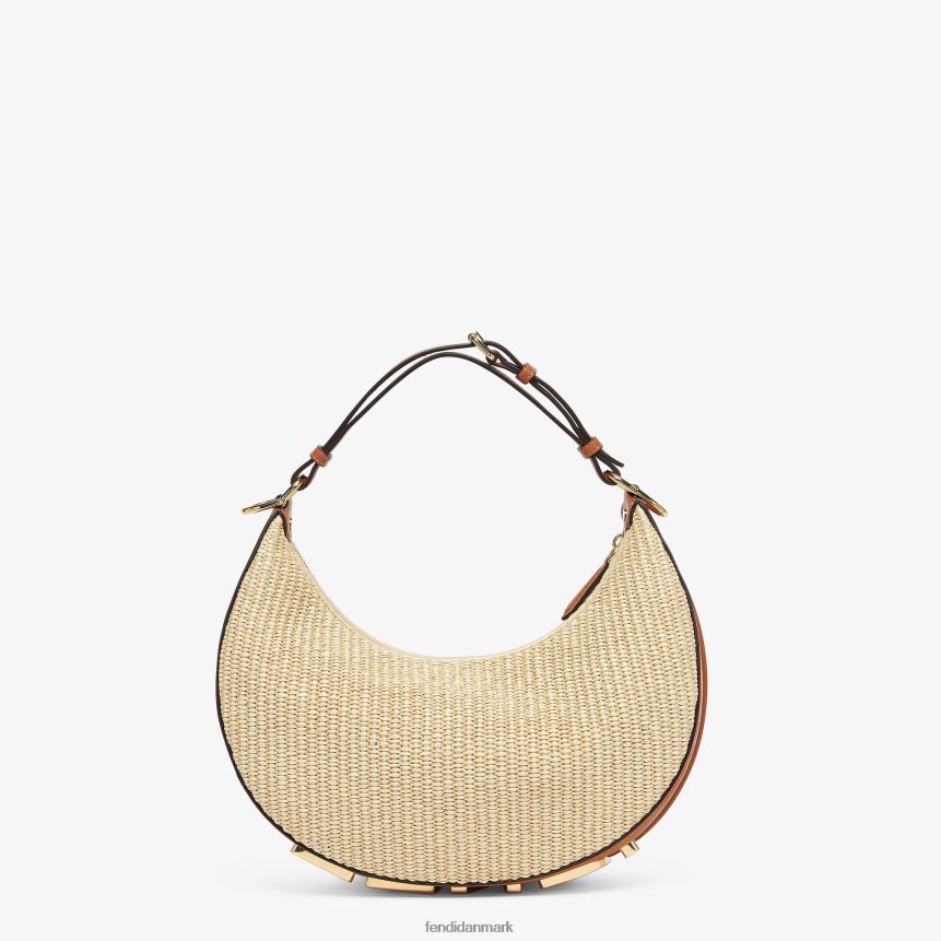 naturlig halmpose Kvinder Fendi tilbehør beige A44V2D564