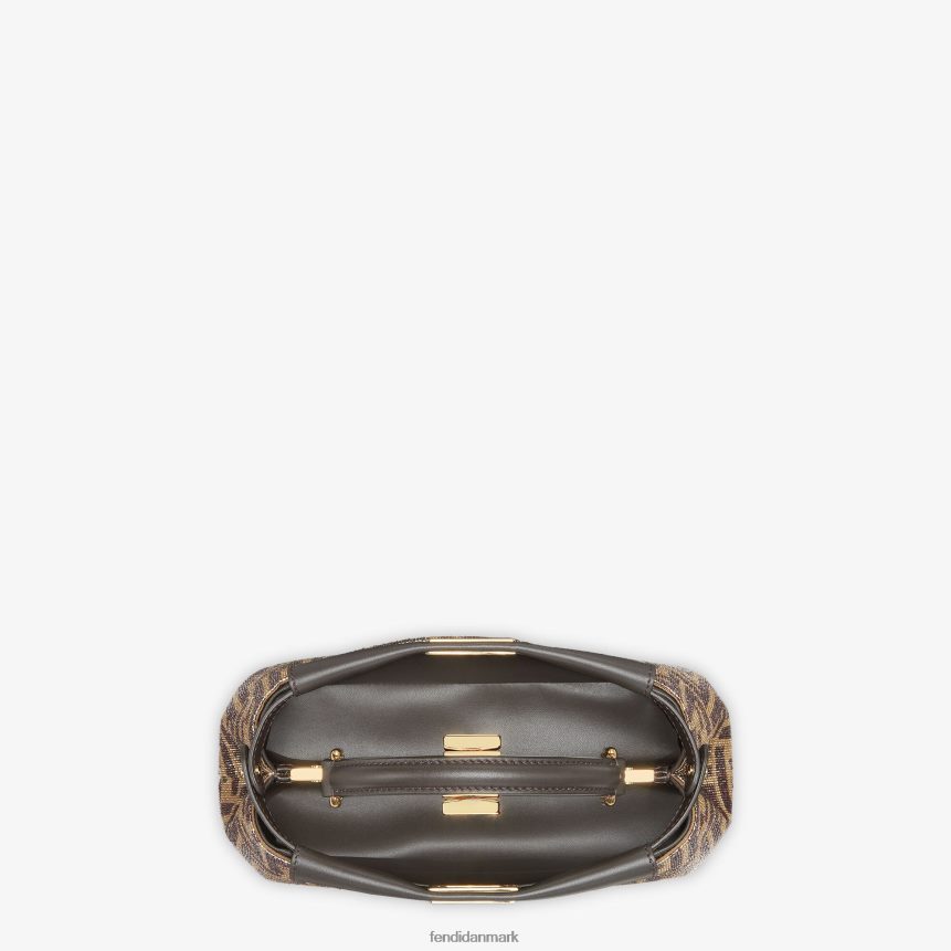 perlepose med tofarvet ff-motiv Kvinder Fendi tilbehør Brun A44V2D608