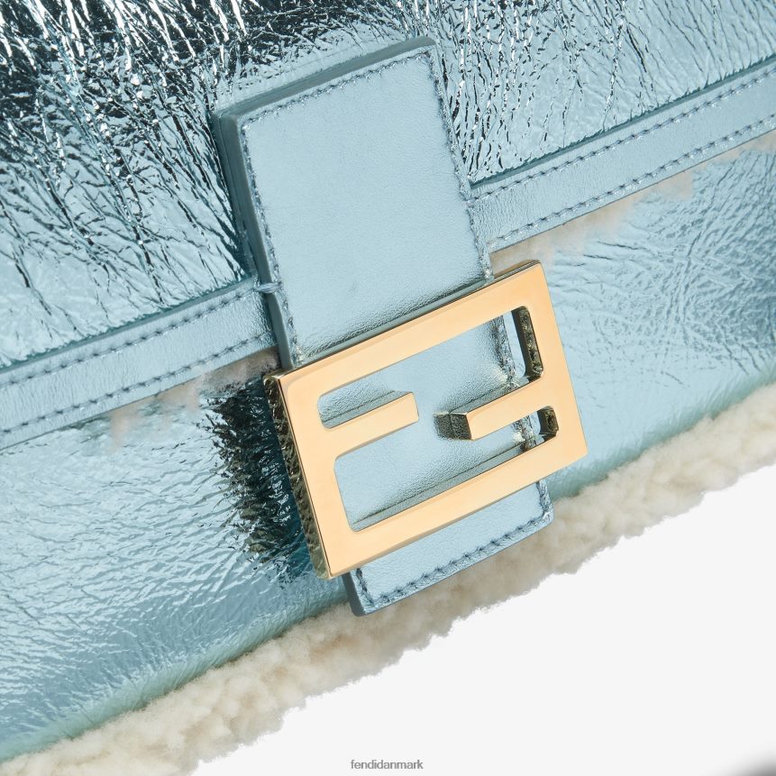 re-edition taske i halt fåreskind Kvinder Fendi tilbehør lyseblå A44V2D798