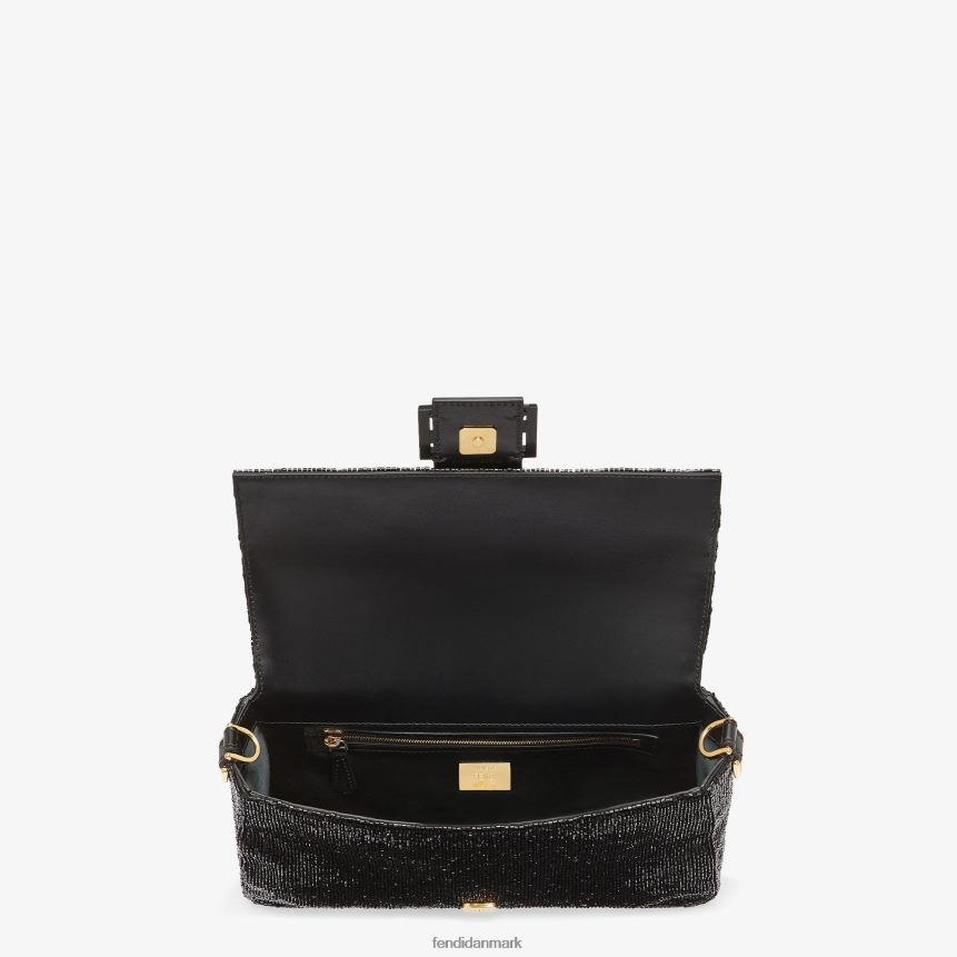 re-edition taske i perler Kvinder Fendi tilbehør sort A44V2D783