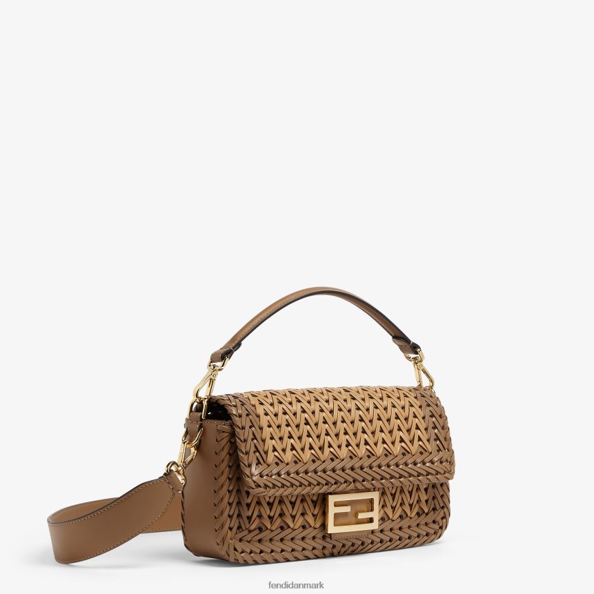 sammenflettet lædertaske Kvinder Fendi tilbehør Brun A44V2D658