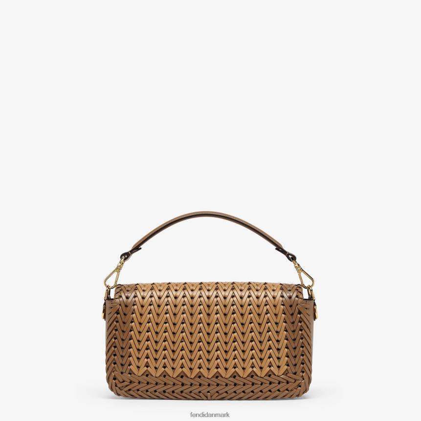 sammenflettet lædertaske Kvinder Fendi tilbehør Brun A44V2D658