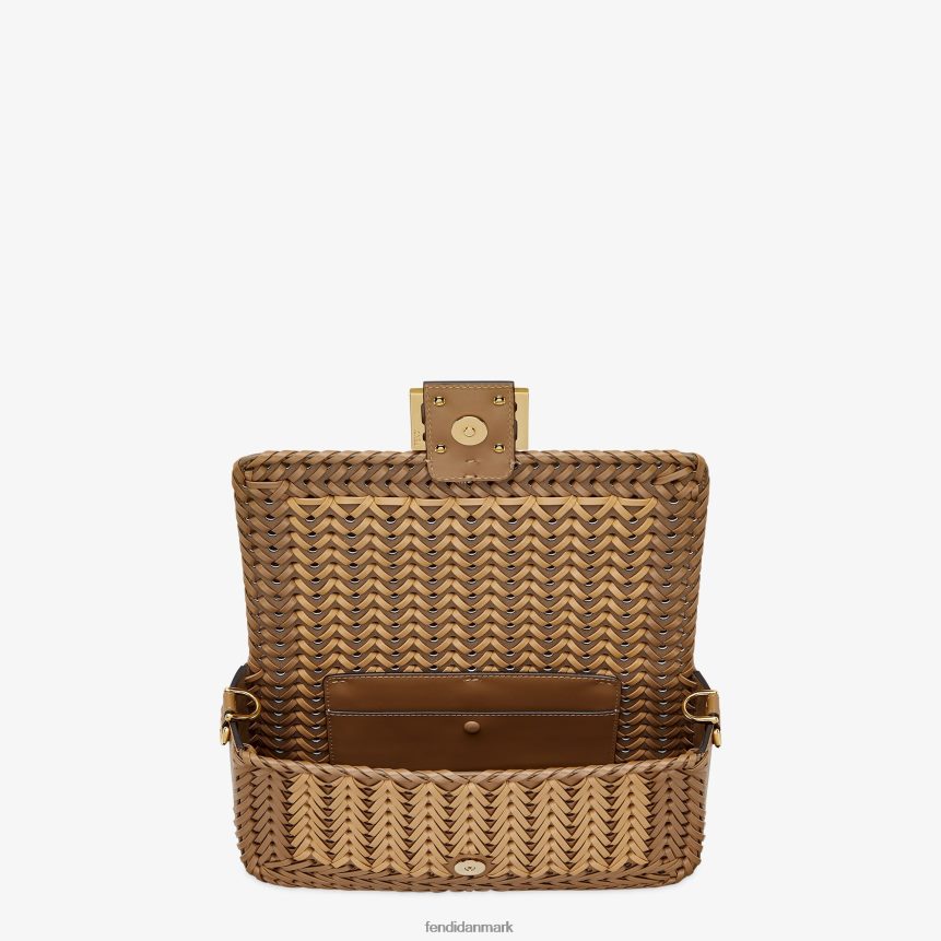 sammenflettet lædertaske Kvinder Fendi tilbehør Brun A44V2D658