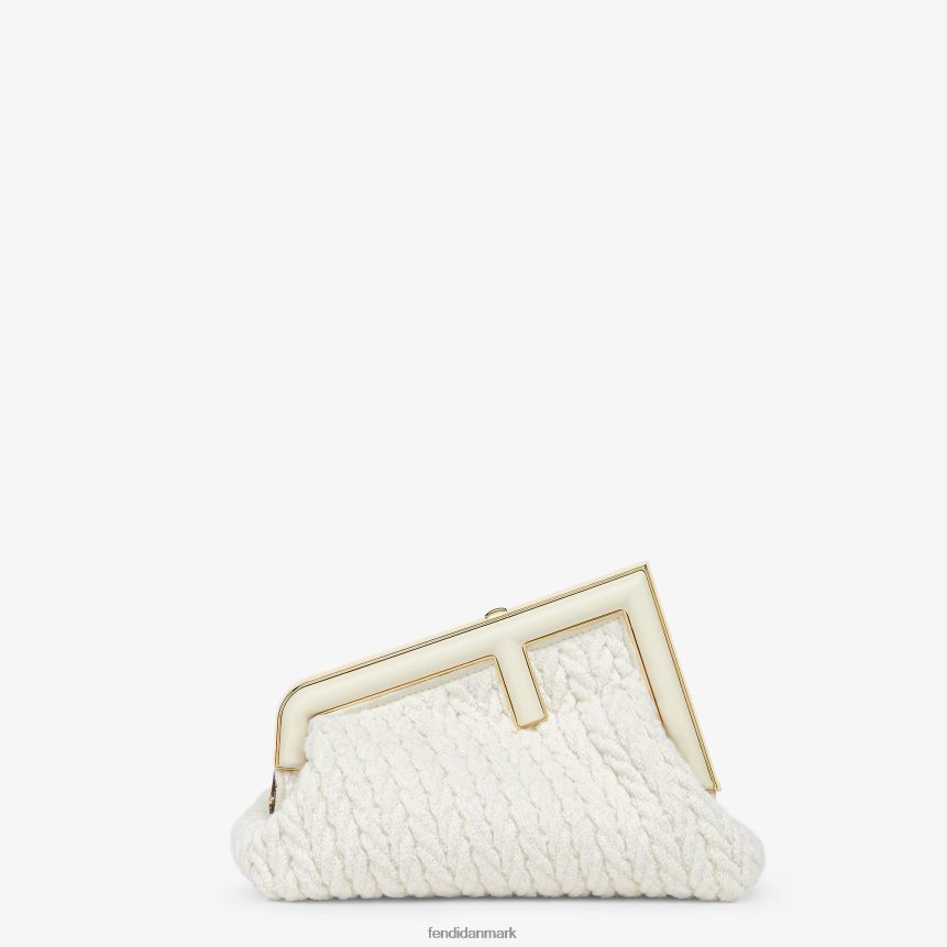 sammenflettet stofpose Kvinder Fendi tilbehør hvid A44V2D618