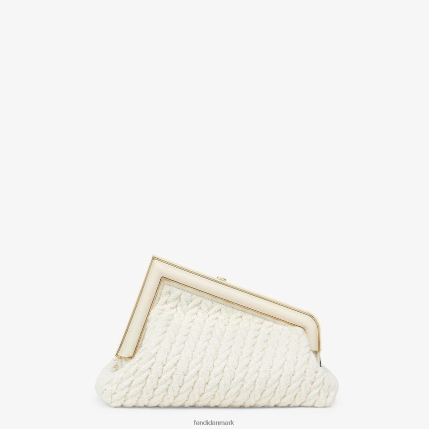 sammenflettet stofpose Kvinder Fendi tilbehør hvid A44V2D618