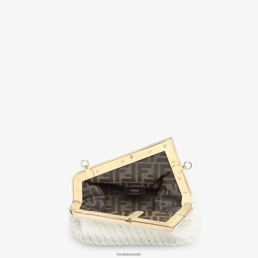 sammenflettet stofpose Kvinder Fendi tilbehør hvid A44V2D618