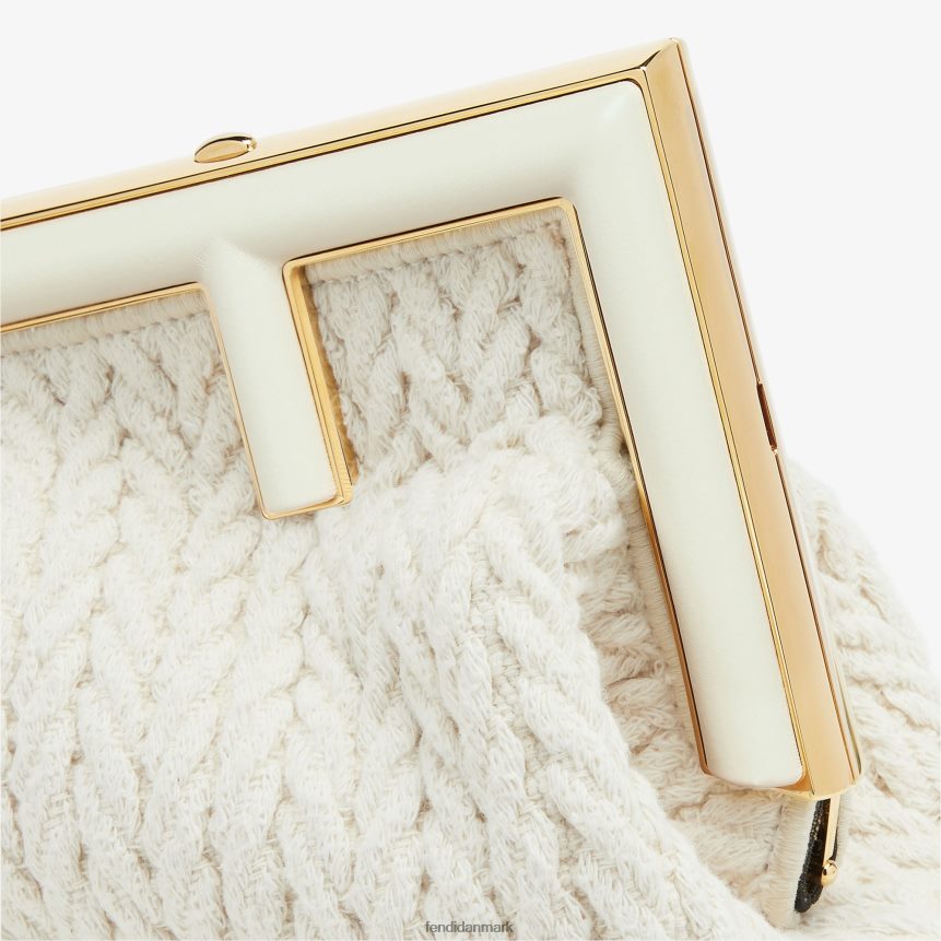 sammenflettet stofpose Kvinder Fendi tilbehør hvid A44V2D618